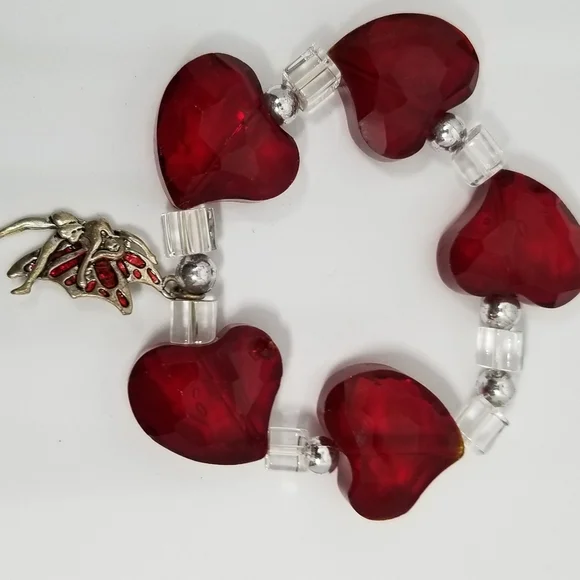 Handmade Heart and Fairy Bracelet - Picture 2 of 2